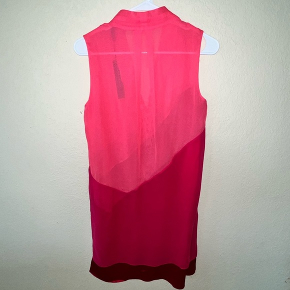 ELIE TAHARI DRESS PINK BRIA 100% SILK SLEEVELESS SIZE 2 NWT - Picture 5 of 10